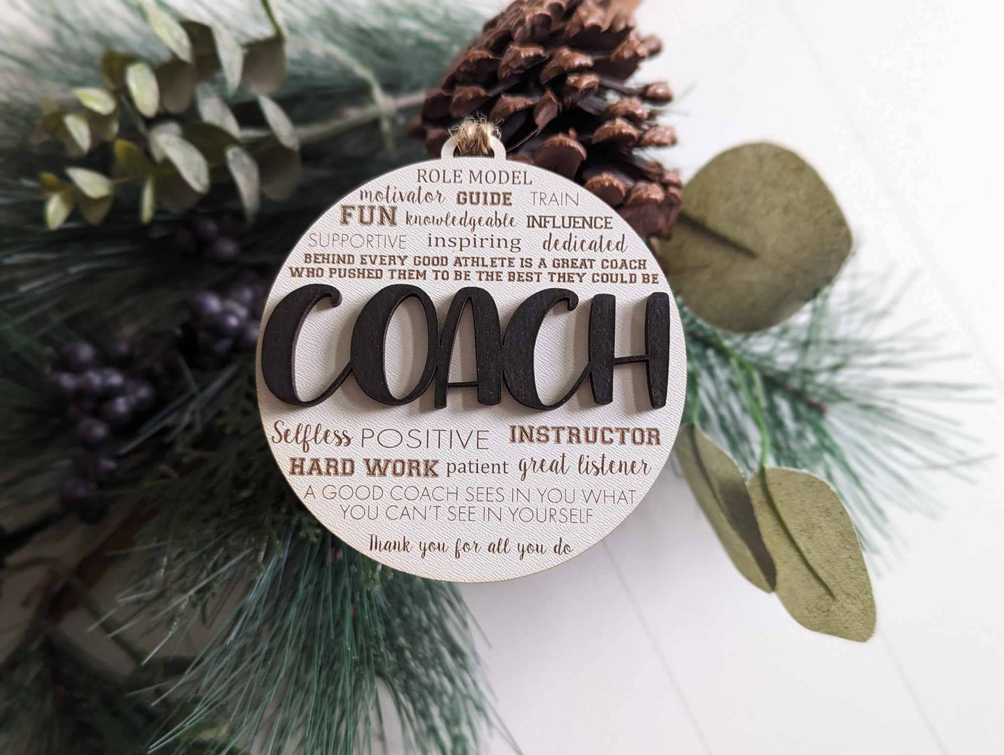COACH CIRCLE ORNAMENT