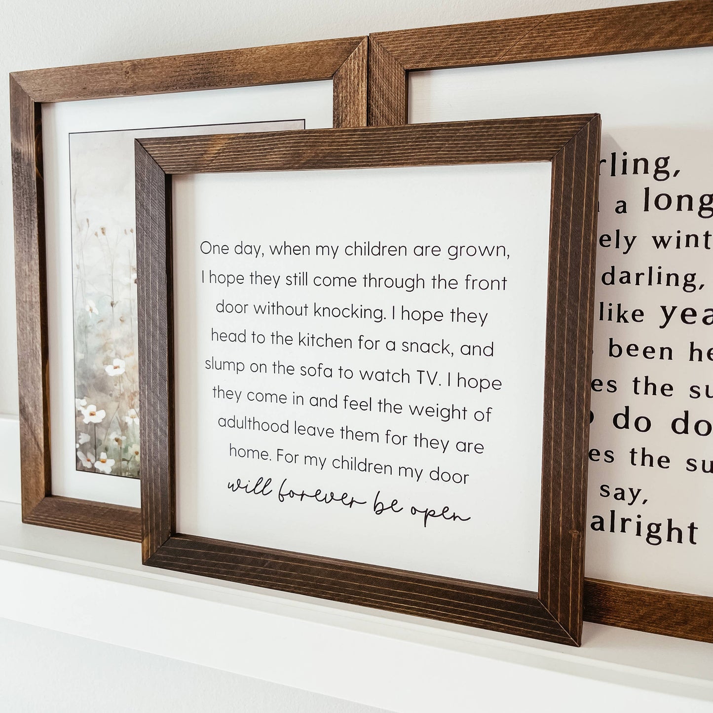 Knotty Design Co. - One Day When My Children Are Grown Framed Wood Sign