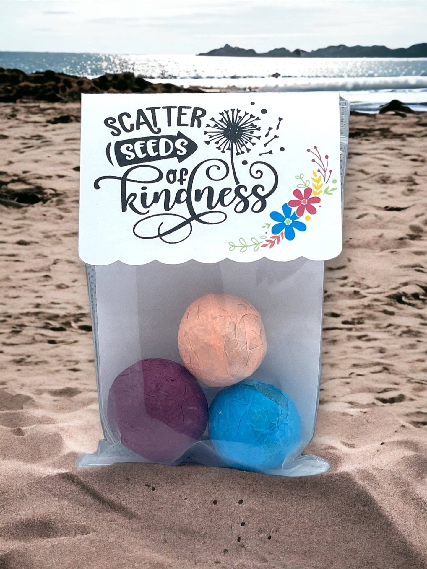 Fuschia Designs Shop - Seed Bombs - Canadian Wildflower - 3 seed bombs /pack