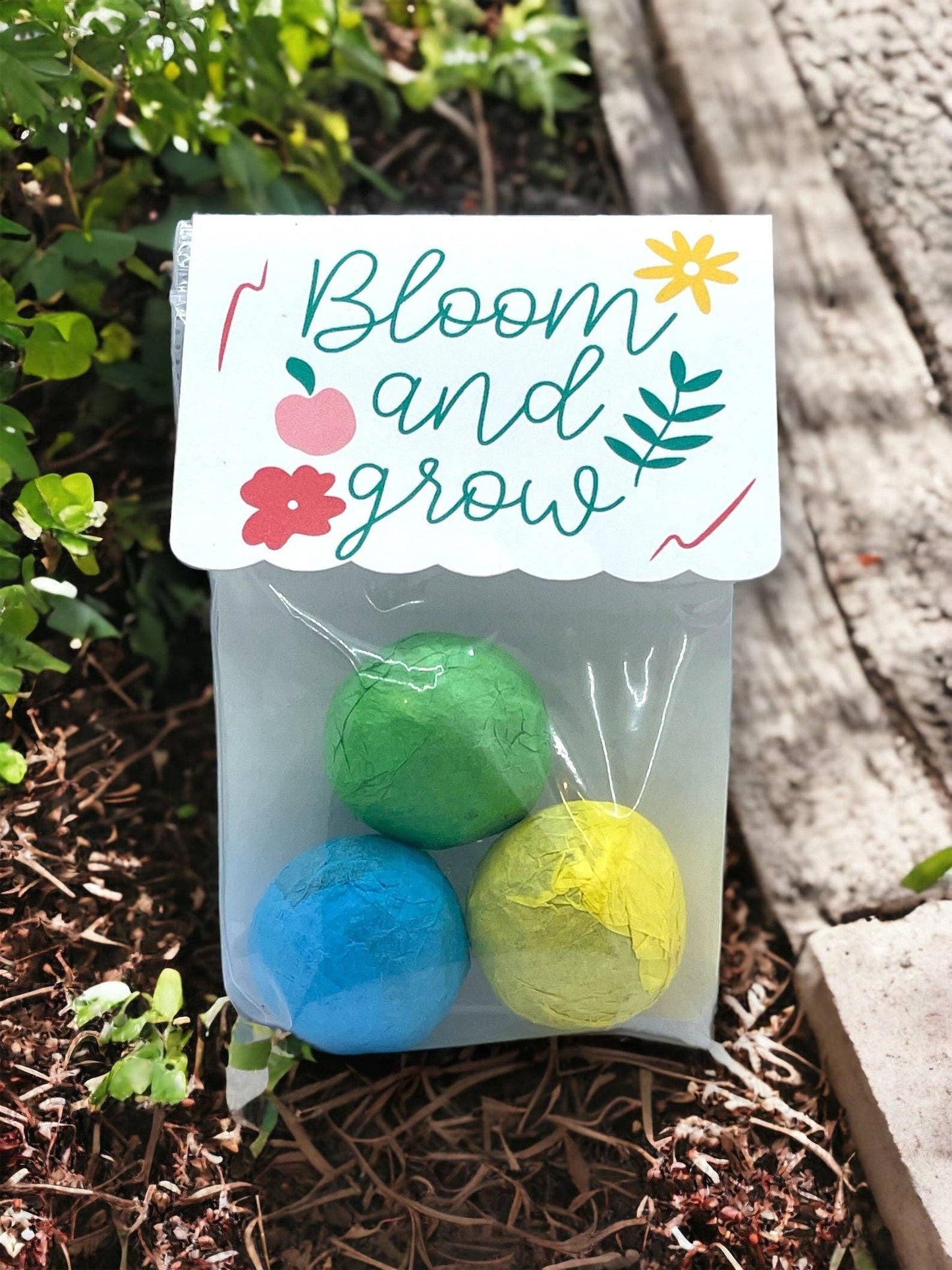 Fuschia Designs Shop - Seed Bombs - Canadian Wildflower - 3 seed bombs /pack