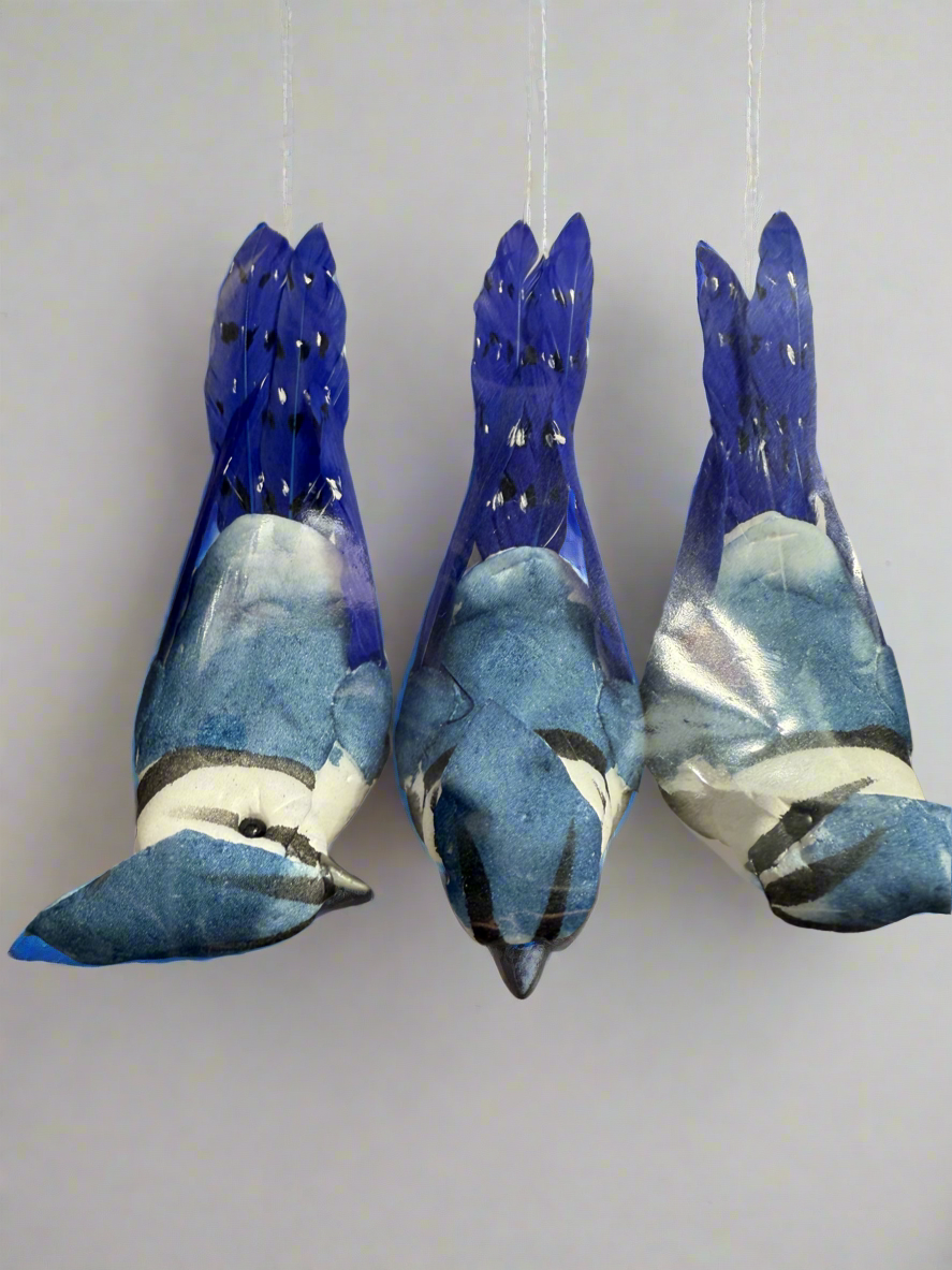 Package of Three Fabric Birds