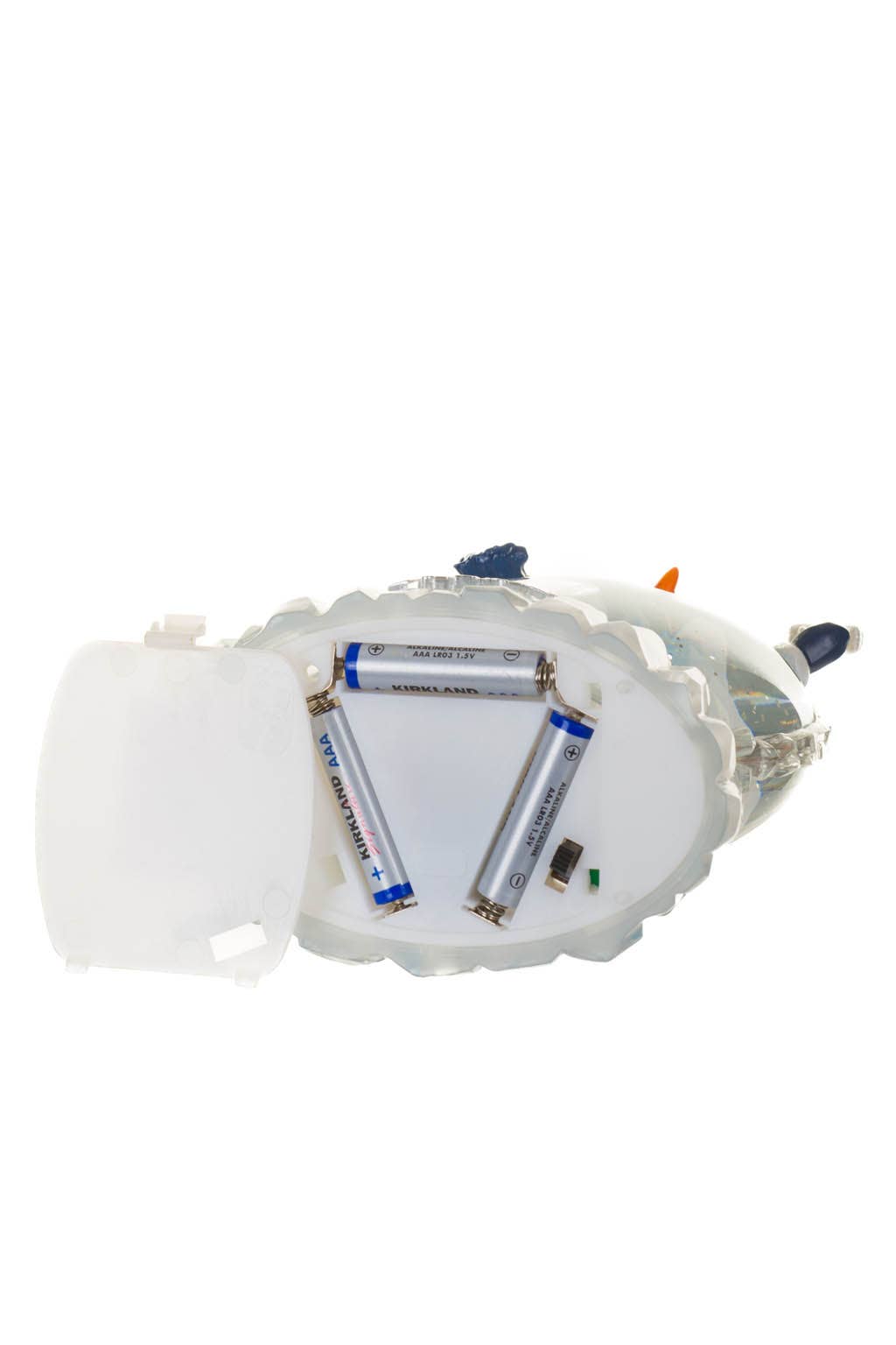 Starlight Collection - Blue Led Snowman Snow Globe W/ Spinning Snowflake Heart