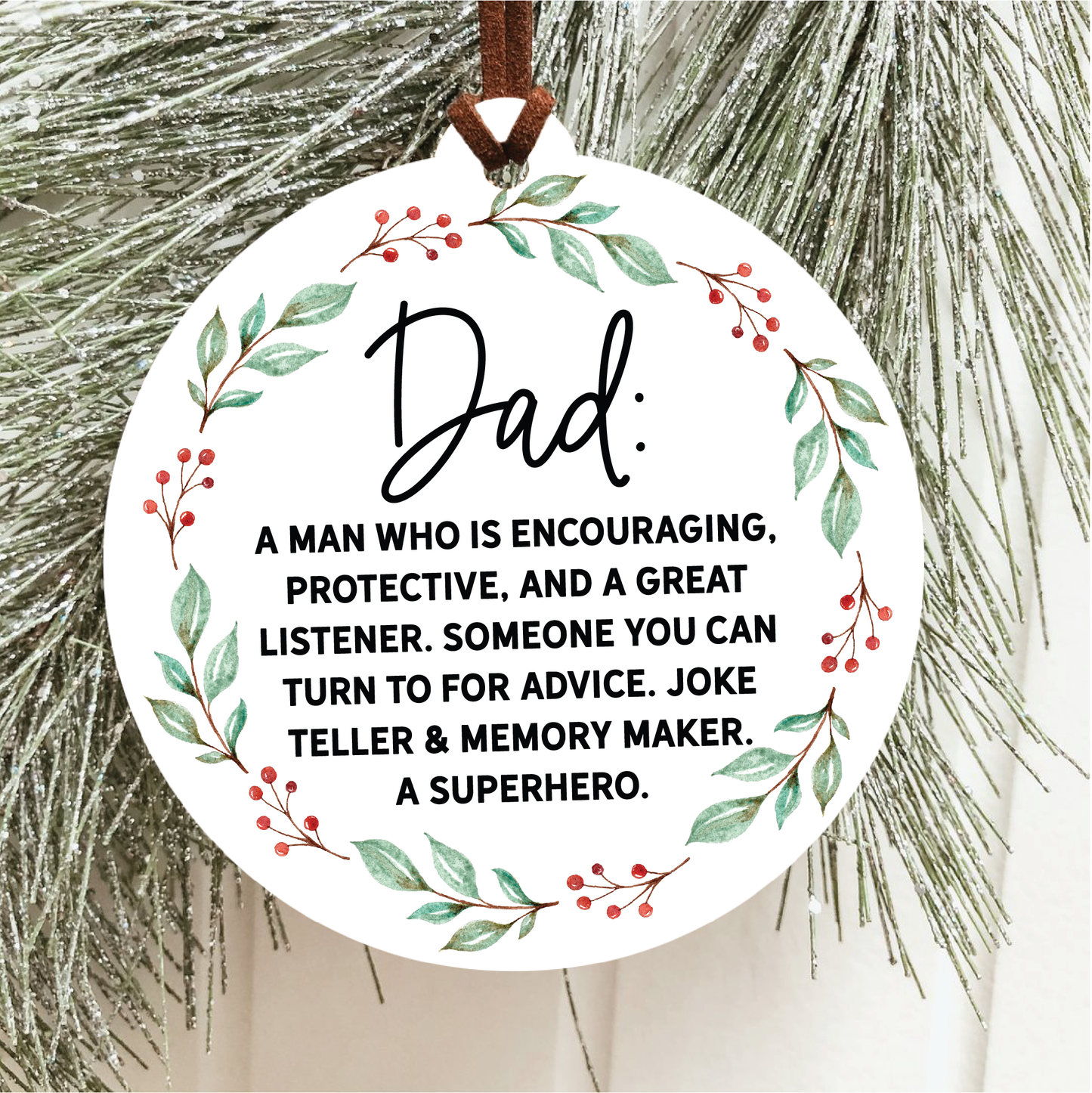 Knotty Design Co. - Dad Definition Christmas Ornament