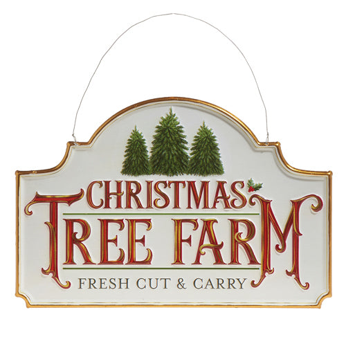 12 Inch Christmas Tree Farm Wall Art