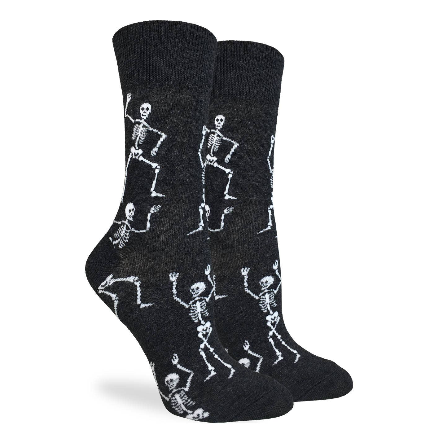 Good Luck Sock - Women's Dancing Skeleton Socks: Shoe Size 5-9