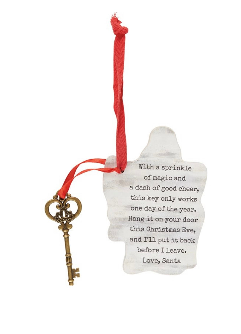 Santa’s Sleigh Key Ornament
