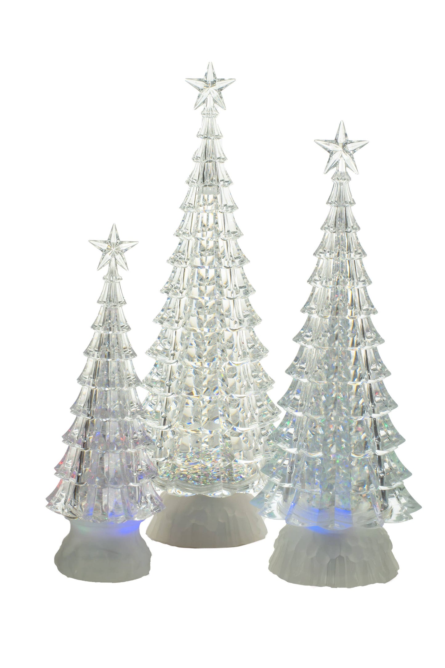Starlight Collection - Clear LED Christmas Tree Snow Globe