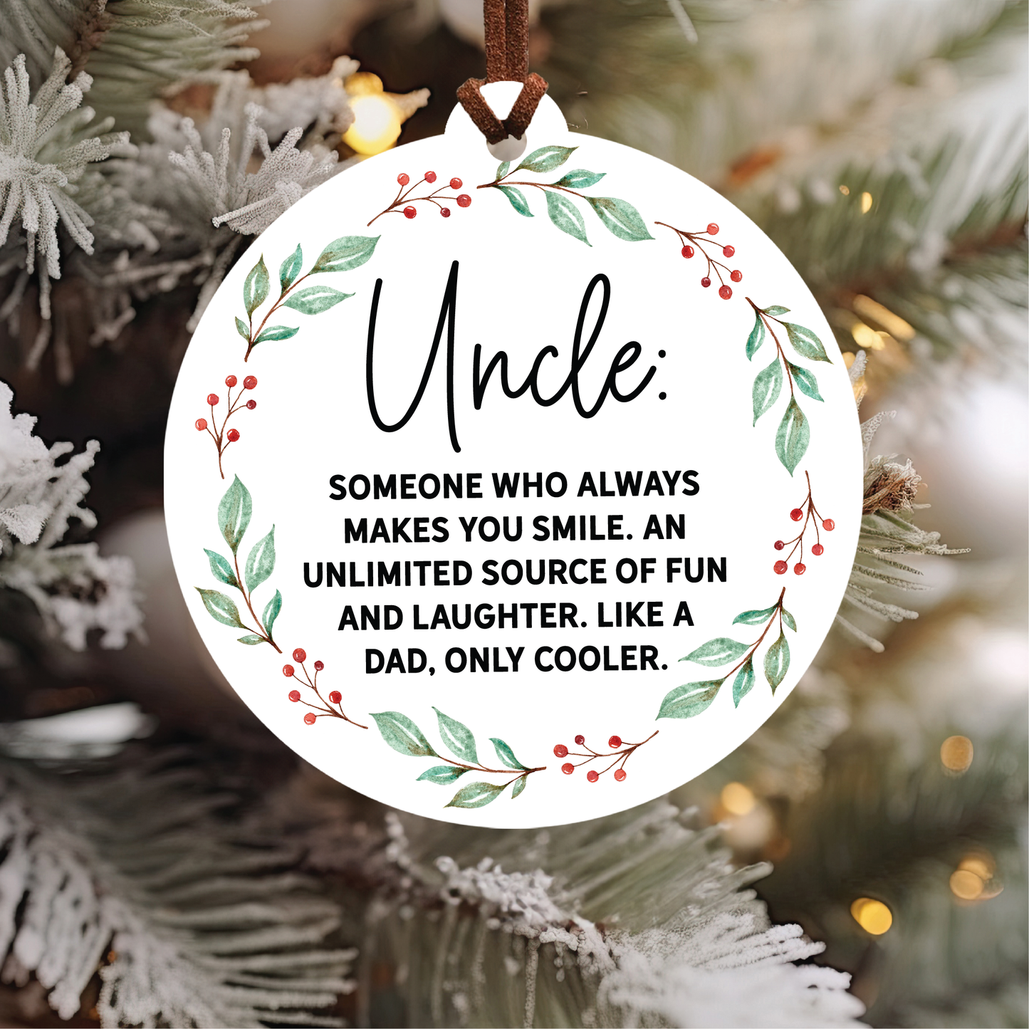 Knotty Design Co. - Uncle Christmas Ornament