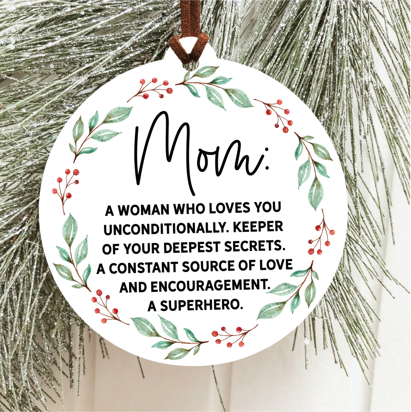 Knotty Design Co. - Mom Definition Christmas Ornament