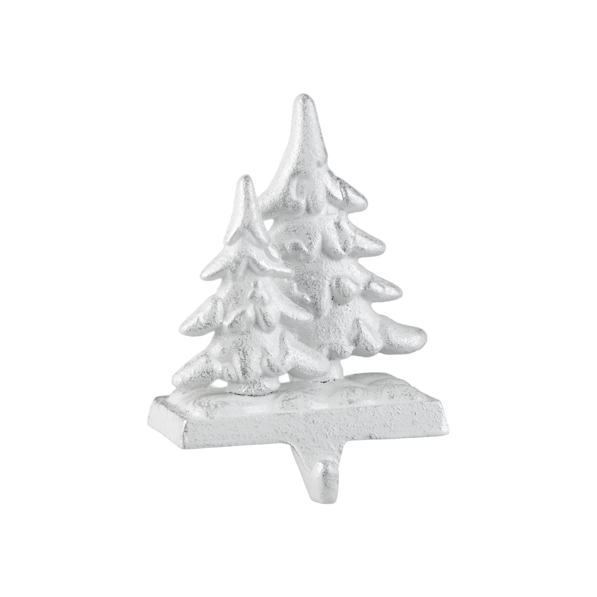 Silver Tree Home & Holiday - A02104:White double tree cast iron stock hlder,slv 7.25in