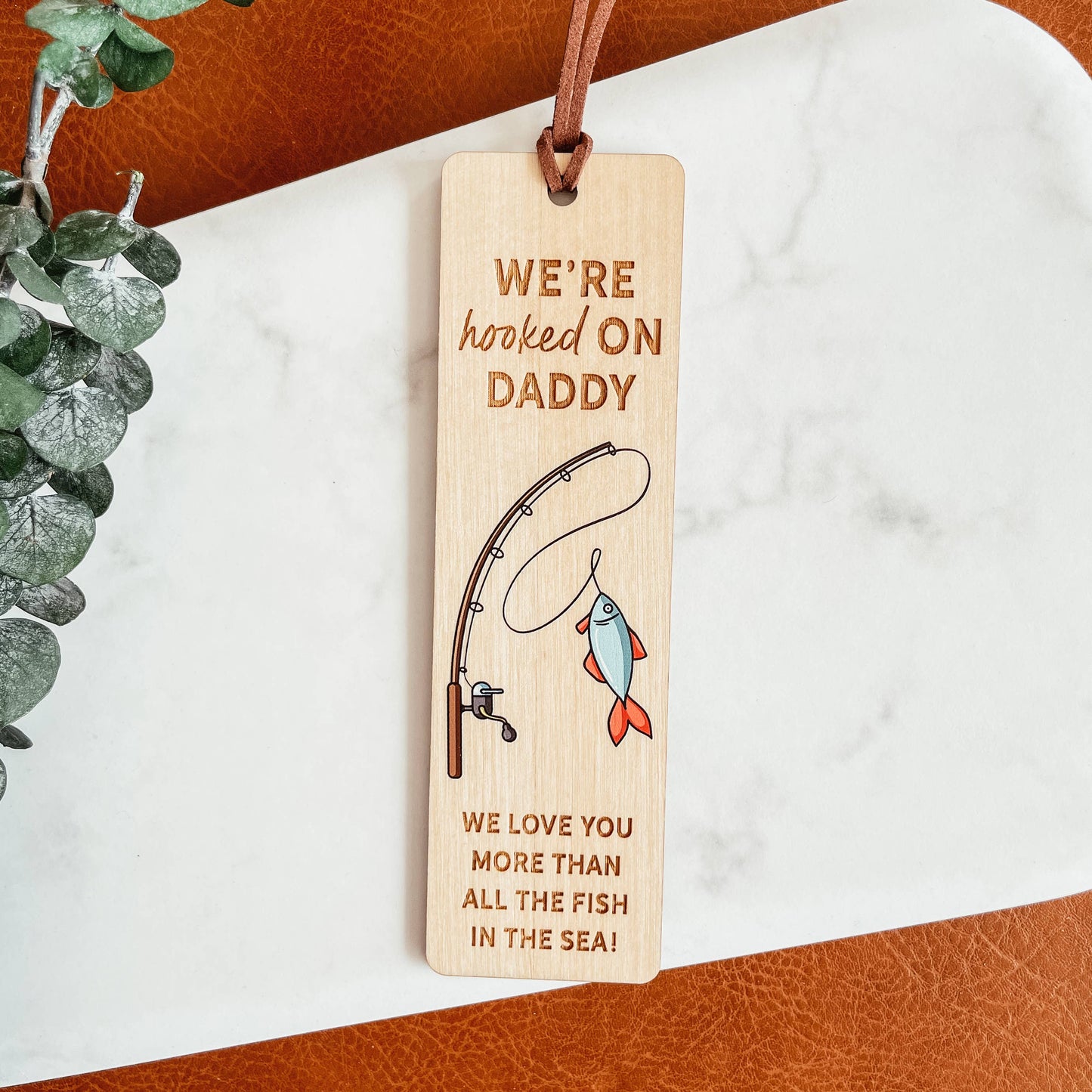 Knotty Design Co. - Hooked On Daddy Bookmark