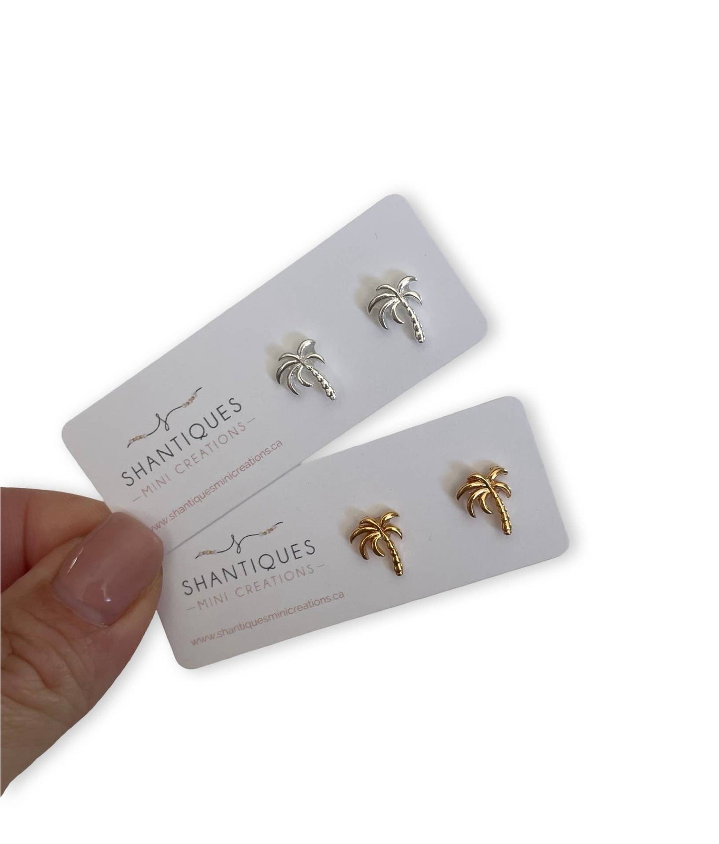 Shantiques Mini Creations - Earrings - Summer Beach Collection: White Starfish / Post