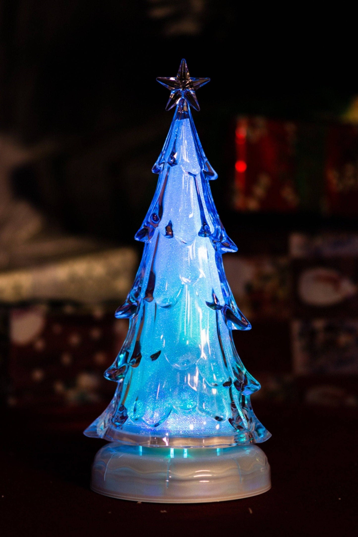 Musical Rotating Sparkle Tree-Led Rgb (14.5 Inch) Batt/Adp
