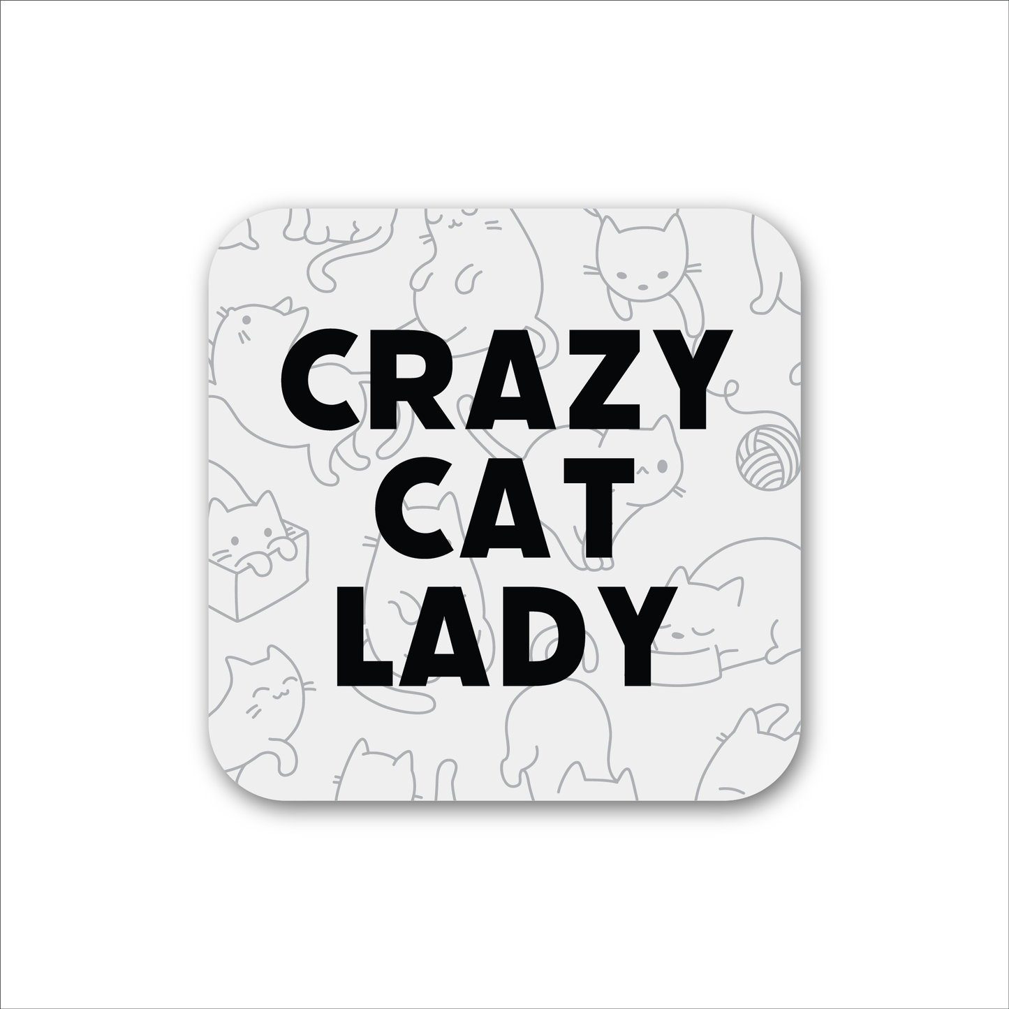 Knotty Design Co. - Crazy Cat Lady Magnet