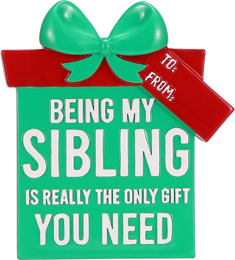 PolarX Ornaments - Sibling Gift Box Personalized Ornament
