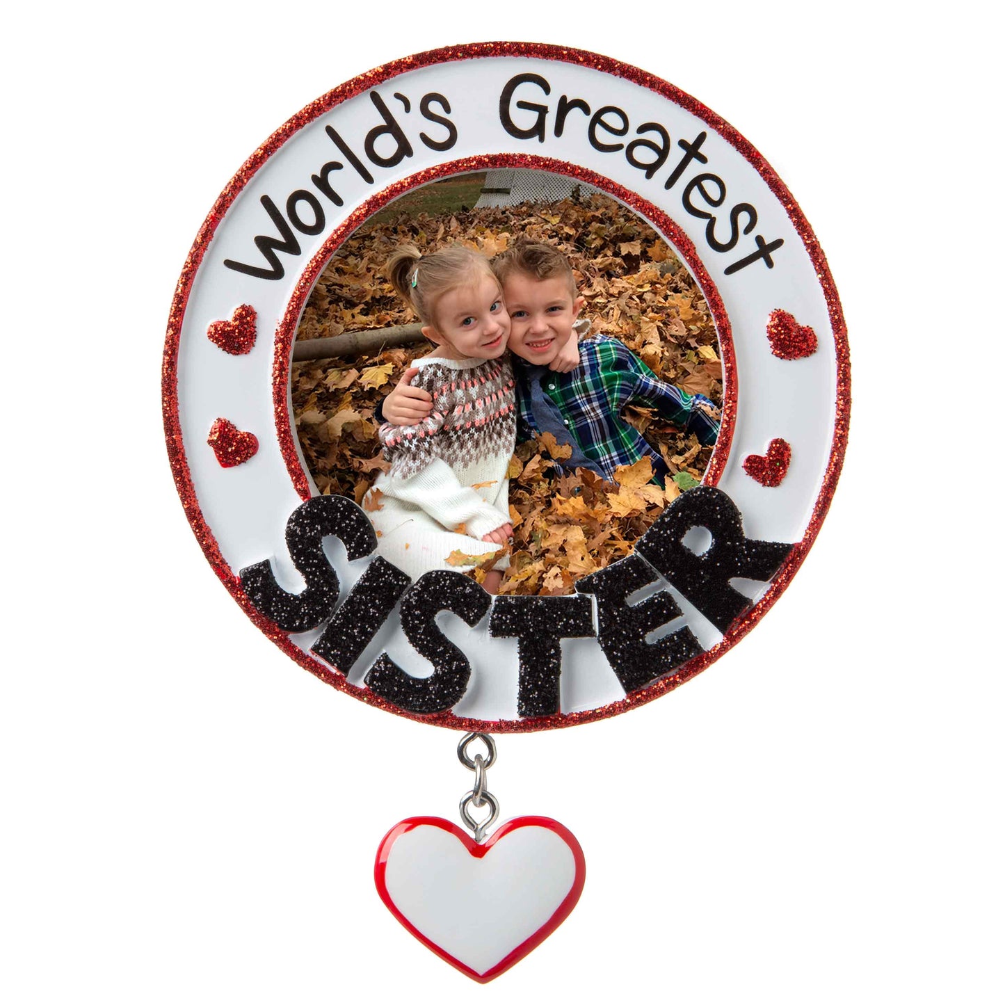 PolarX Ornaments - World's Greatest Sister Picture Frame Personalized Ornament