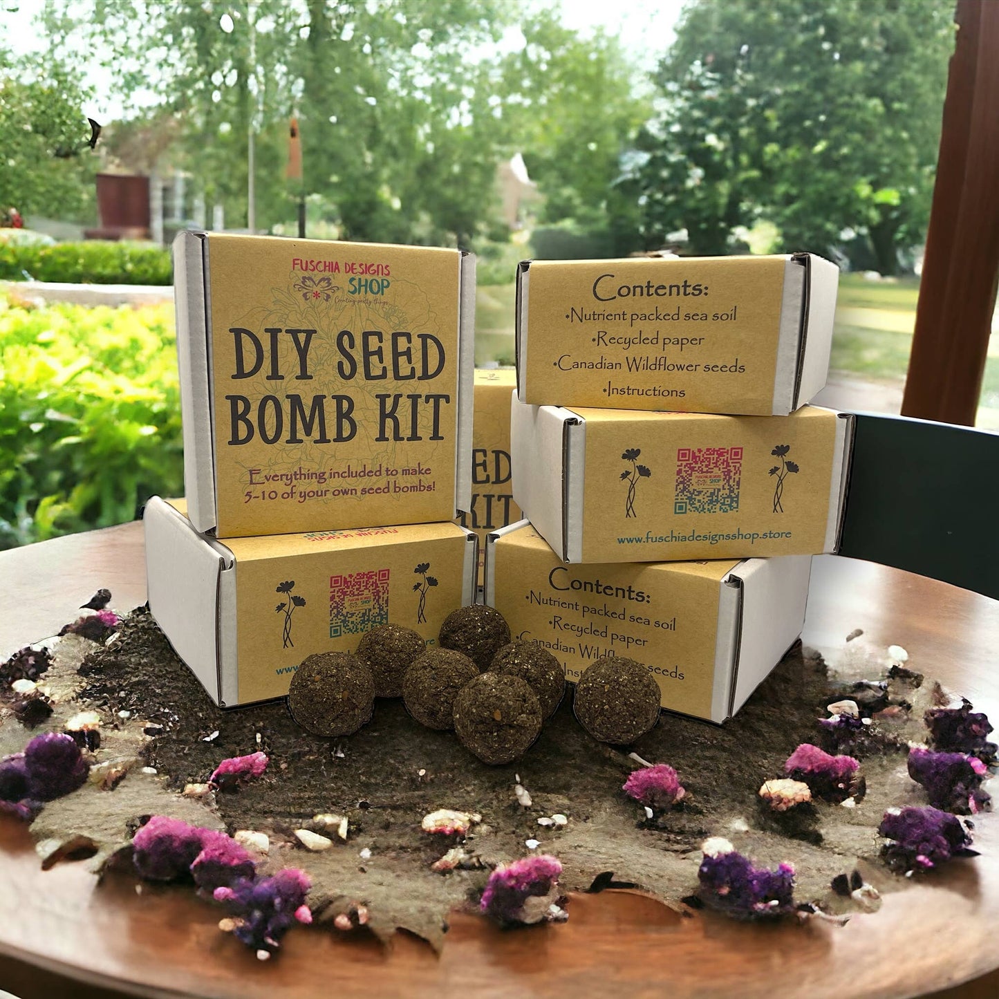 Fuschia Designs Shop - Seed Bombs - DIY Craft Kits