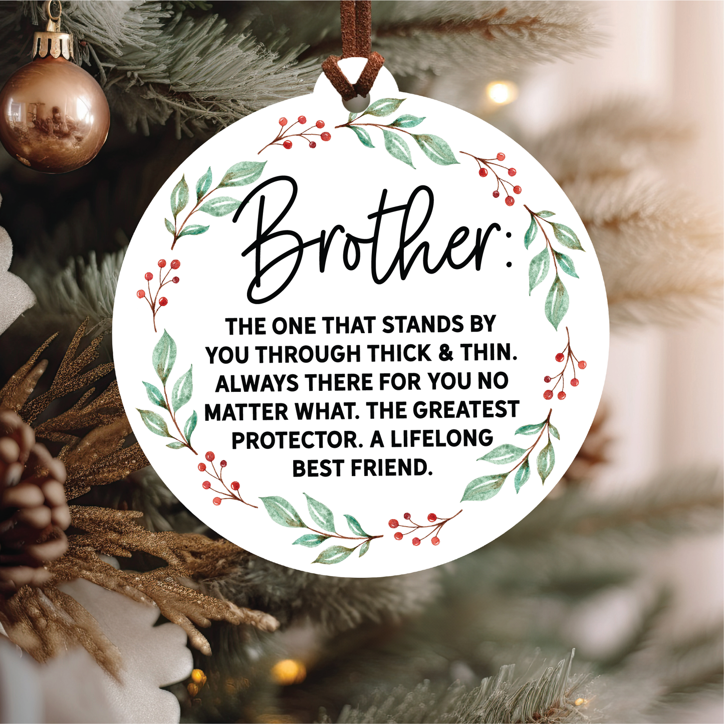 Knotty Design Co. - Brother Christmas Ornament