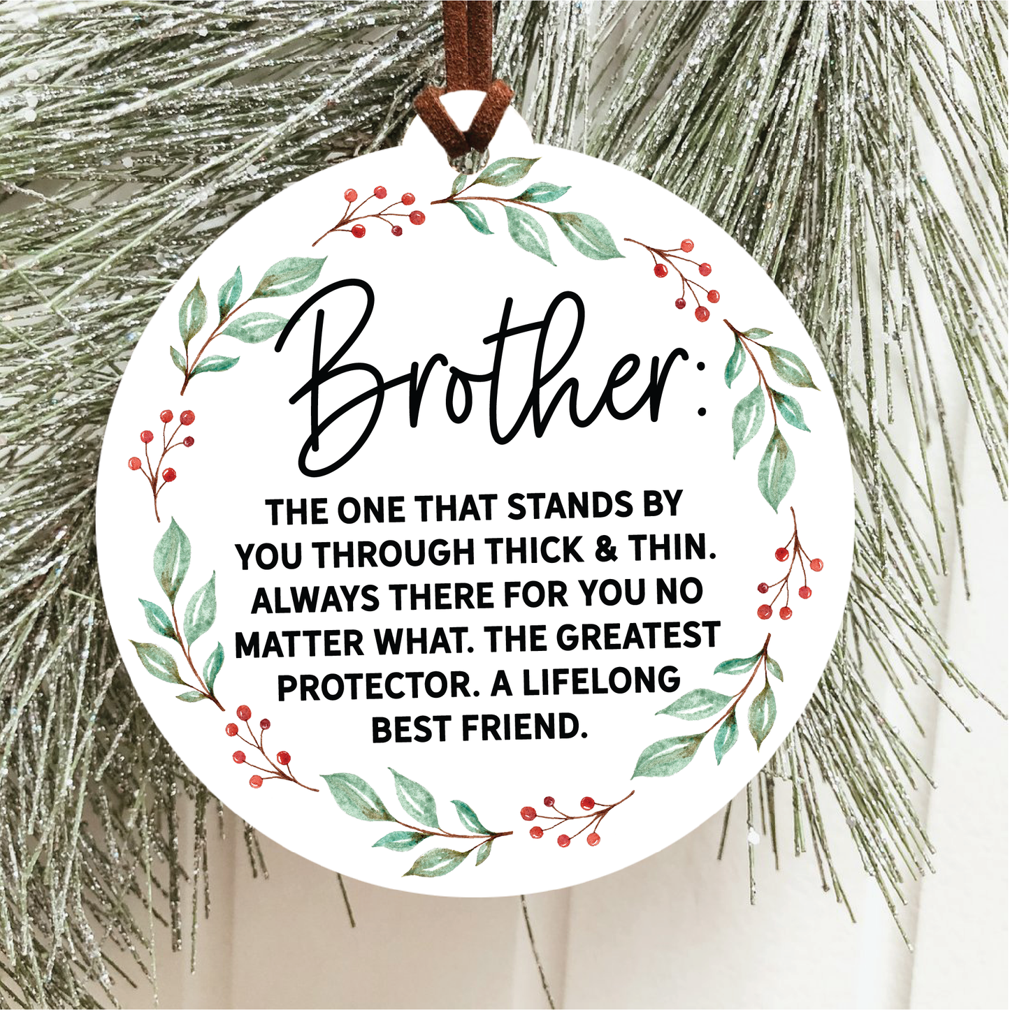Knotty Design Co. - Brother Christmas Ornament