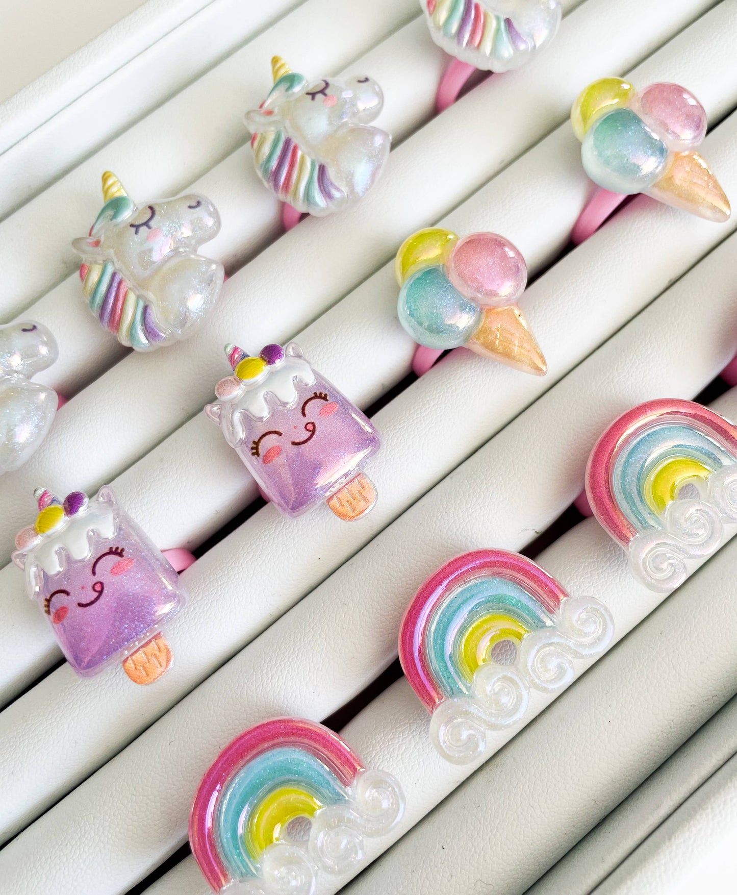 Shantiques Mini Creations - Kids Rings - Summer Carnival Fun: Purple Popsicle