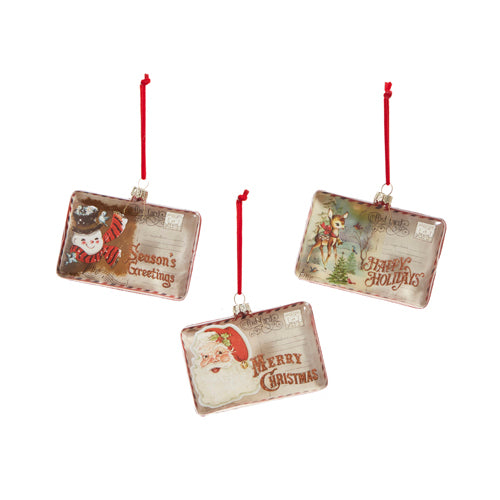 4 Inch Vintage Postcard Ornament