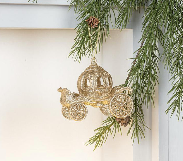 Glitter Carriage Ornament