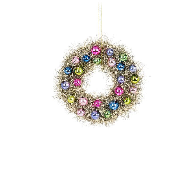 Small Ball & Tinsel Wreath Ornament