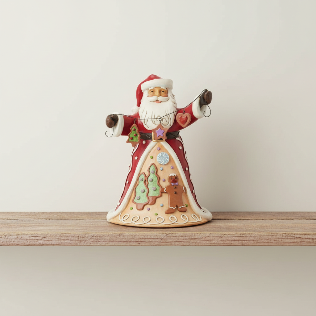 Gingerbread Santa Garland Figurine by Jim Shore