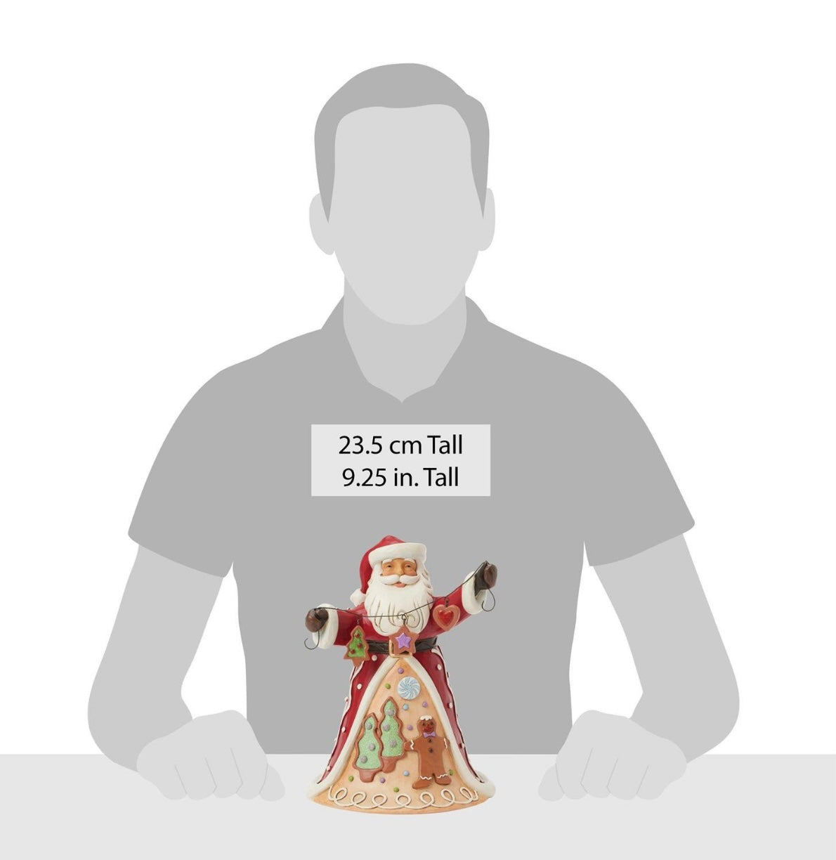 Gingerbread Santa Garland Figurine by Jim Shore
