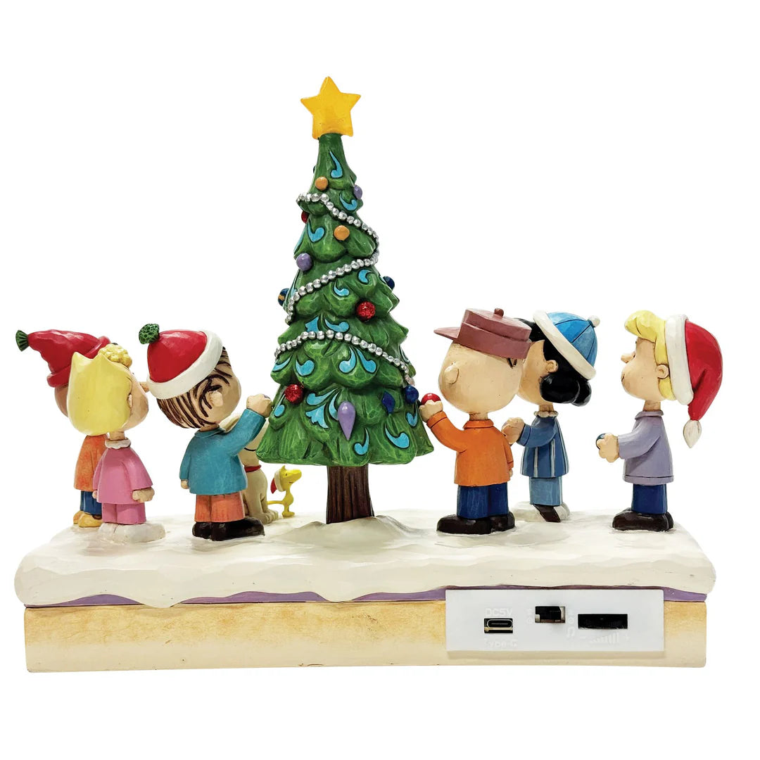 Peanuts Gang Decorating Christmas Tree by Jim Shore
