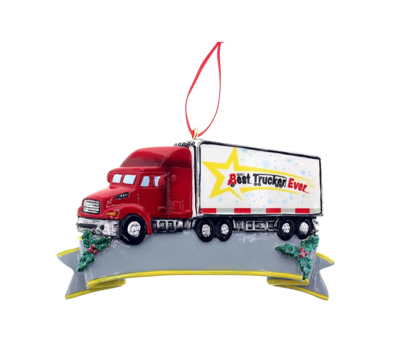 Hit the road to holiday cheer with Kurt Adler's Truck Ornament! This charming decoration features a classic truck design, perfect for adding a touch of nostalgia and rustic charm to your Christmas tree. Adorned with festive details such as a miniature wreath, tree, or seasonal accents, this ornament captures the spirit of the season in a unique and playful way. Ideal for truck enthusiasts or anyone who loves vintage-inspired decor, this ornament is a delightful addition to your holiday collection. Includes