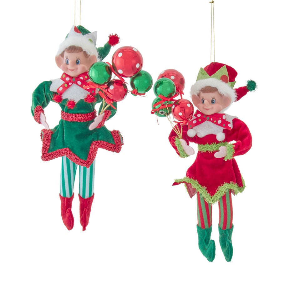 9"PIXIE ELF ORNAMENT2 Assorted (sold individually)