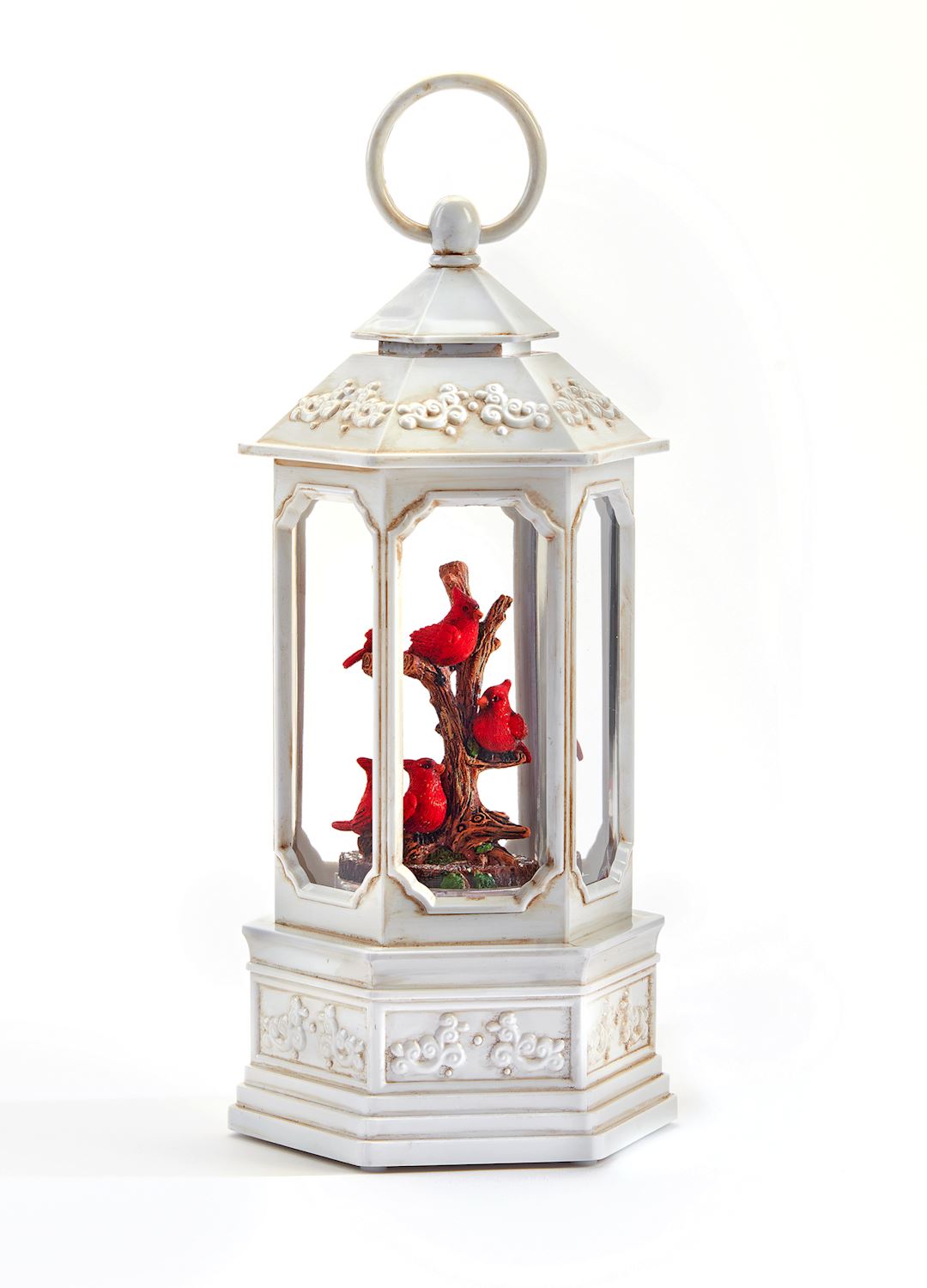 White Elegant Christmas Water Lantern