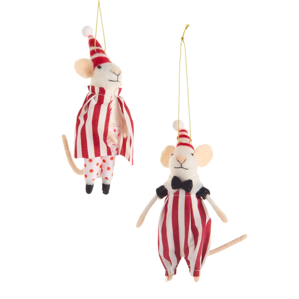 6" Circus Mice Ornaments 2 Assorted (sold individually)