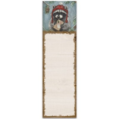 LIST PAD - WINTER RACCOON
