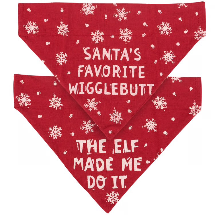 Wiggle/Elf Collar Dog Bandana, Large