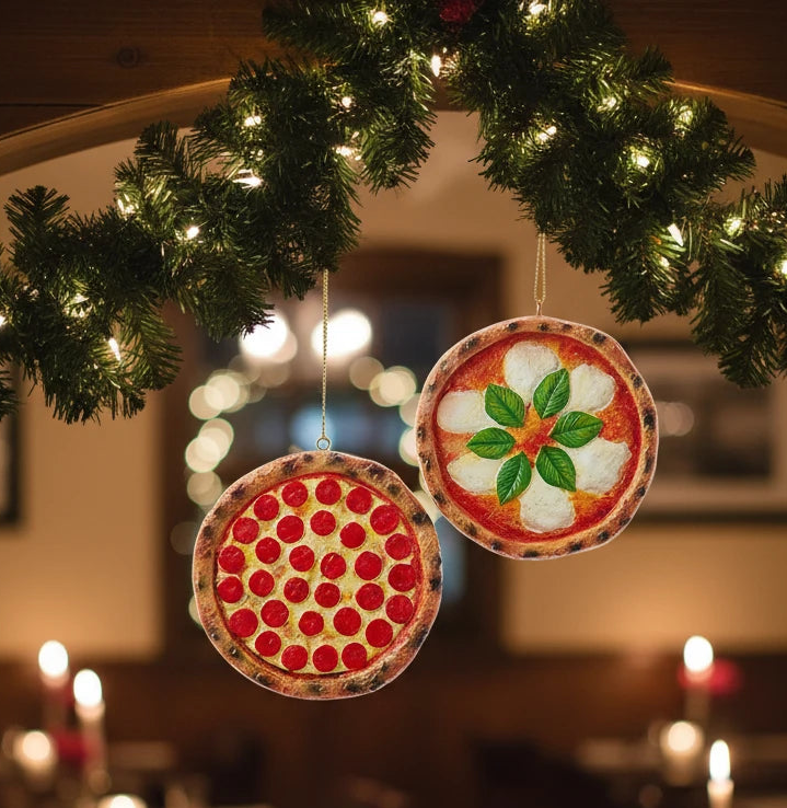 Pizza Ornaments, 2 Assorted (sold individually)