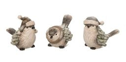 Resin Snowbound Bird Figurine, 3 Assorted, sold individually or as a Set