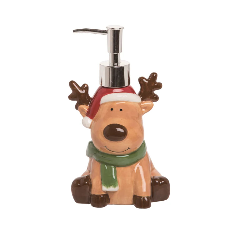 CERAMIC REINDEER SOAP DISPENSER