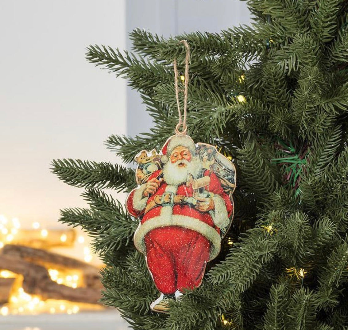 Big Belly Santa Ornament