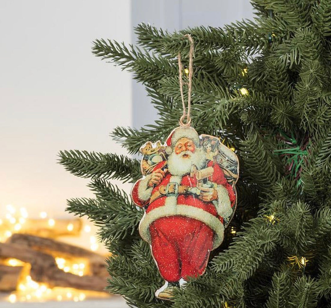 Big Belly Santa Ornament