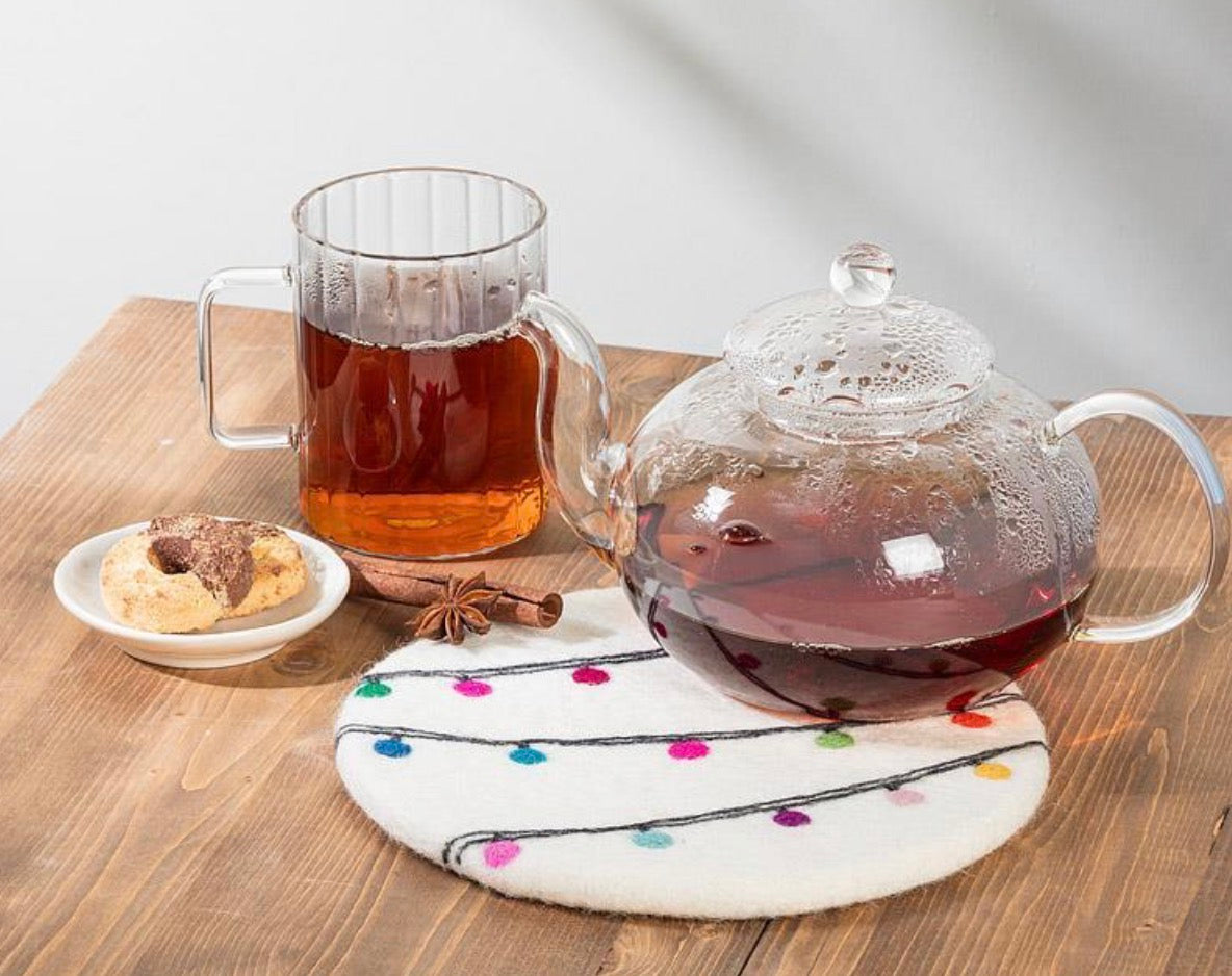 Festive Lightstring Trivet