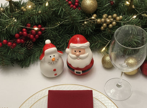 This beautiful set from Transpac's Traditions collection is sure to bring some added flair to your Christmas season! Made of dolomite, these salt and pepper shakers are the perfect addition to your home assortment - or a gift for those who matter most!
Season: Holiday 2025
Primary Material: Ceramic
Dimensions: Santa is 3 Inches x 2.5 Inches, Snowman is 2.75 x 2.5 inches