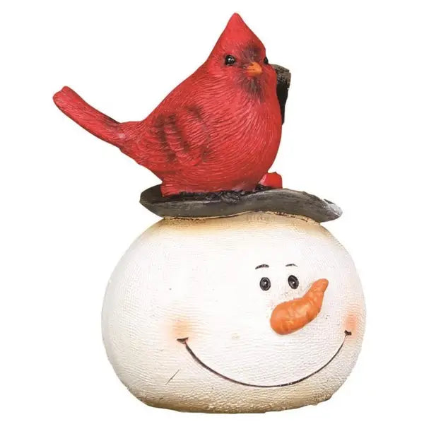 Snowman with Cardinal Shelf Sitter, 3 Assorted (sold individually)