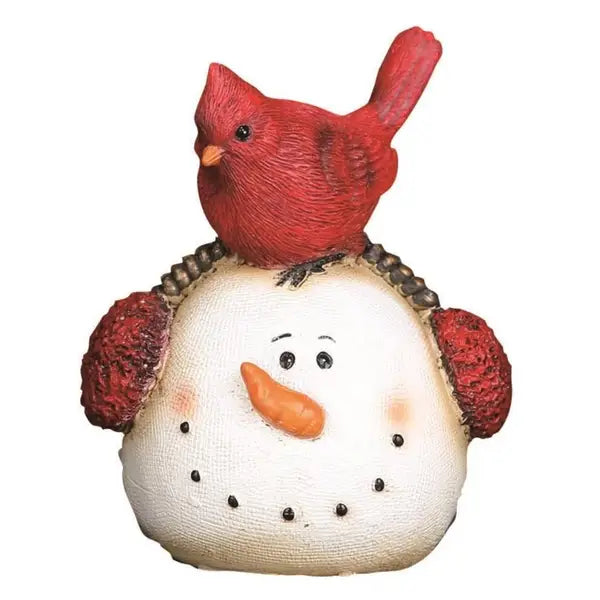 Snowman with Cardinal Shelf Sitter, 3 Assorted (sold individually)