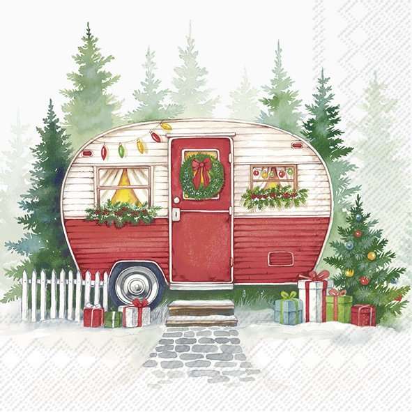 Festive Camper Paper Napkins by IHR