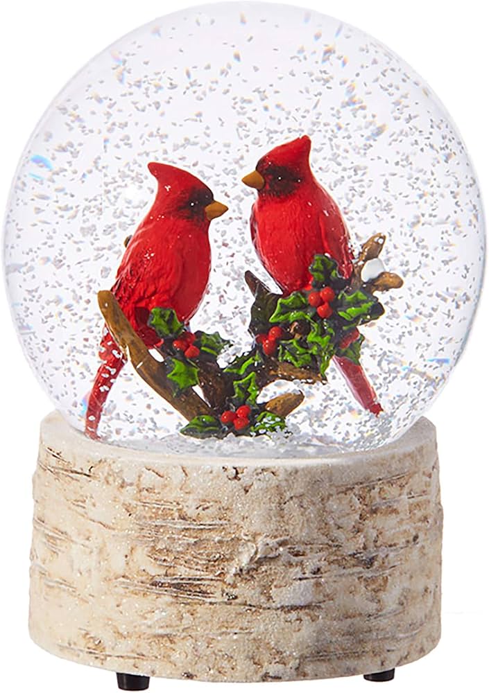 5.5 Inch Cardinal Water Globe by Raz Imports