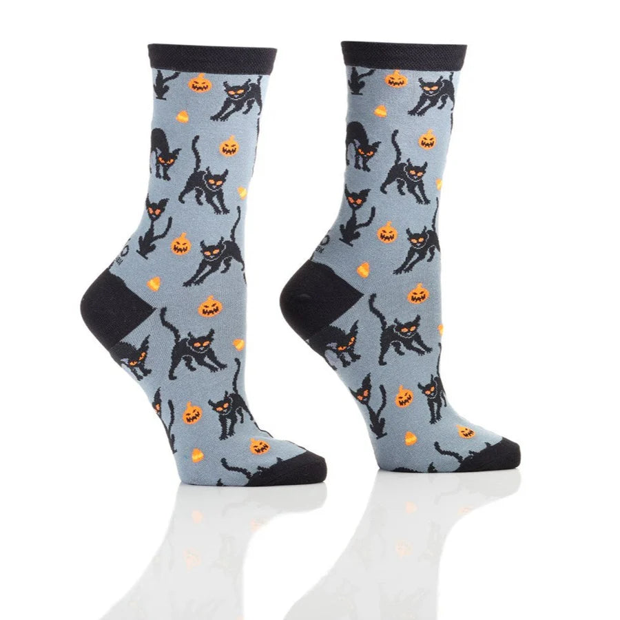 HALLOWEEN ICONS COTTON DRESS CREW SOCKS