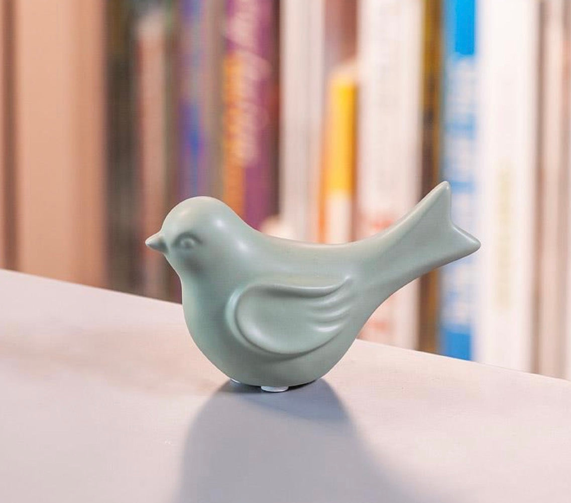 Small Modern Bird Figurine, Assorted Colours, Sold Individually