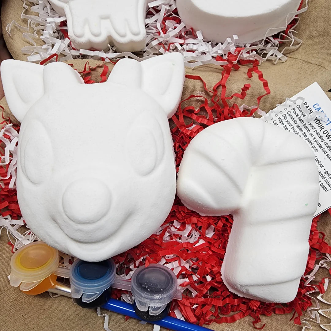 Paint Your Own Bath Bomb Kit - 2 Holiday Styles (sold individually)